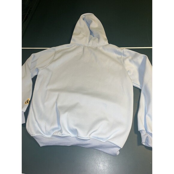 Drew House Hoodie LARGE Light Blue Sweatshirt Justin Bieber Smiley Music Cotton - Picture 3 of 8
